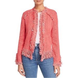 Nic+Zoe Fancy Fringe Coral Jacket
